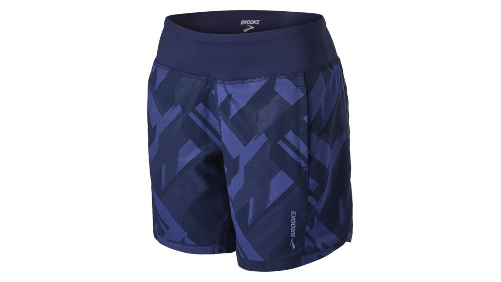 Brooks Chaser 7 Inch Running Shorts - Womens, Navy, M, 221256451.03