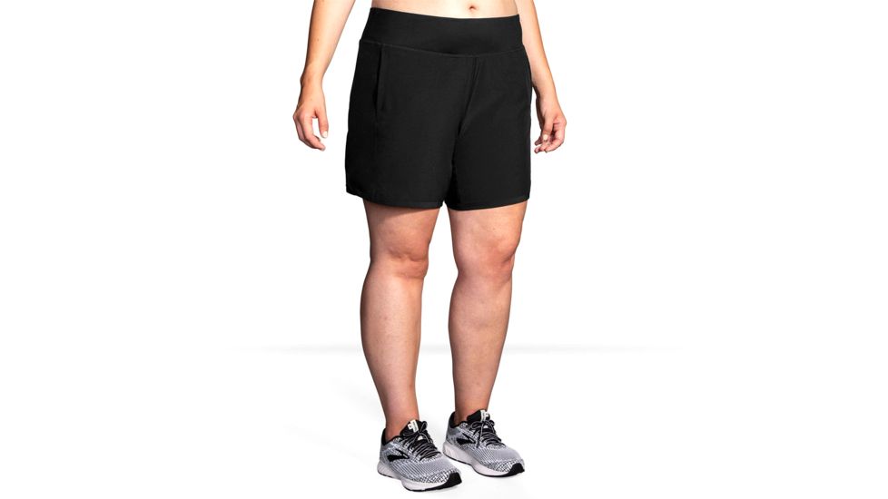 Brooks Chaser 7 Inch Running Shorts - Womens, Black, S, 221256001.025