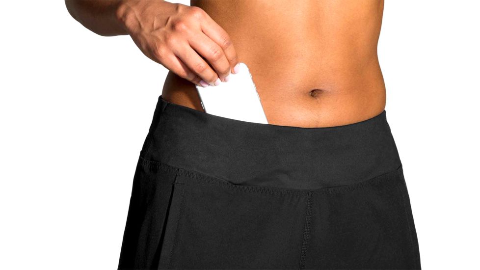 Brooks Chaser 7 Inch Running Shorts - Womens, Black, S, 221256001.025