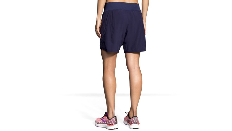 Brooks Chaser 7 Inch Running Shorts - Womens, Navy, XL, 221256451.04