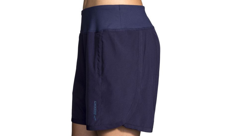 Brooks Chaser 7 Inch Running Shorts - Womens, Navy, XL, 221256451.04