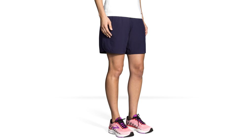 Brooks Chaser 7 Inch Running Shorts - Womens, Navy, XL, 221256451.04