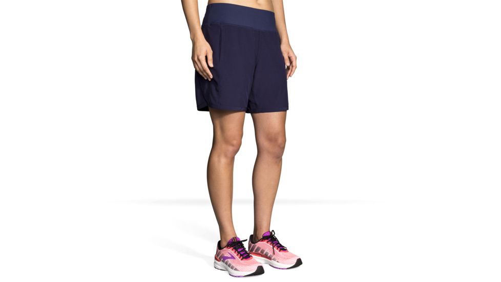 Brooks Chaser 7 Inch Running Shorts - Womens, Navy, XL, 221256451.04