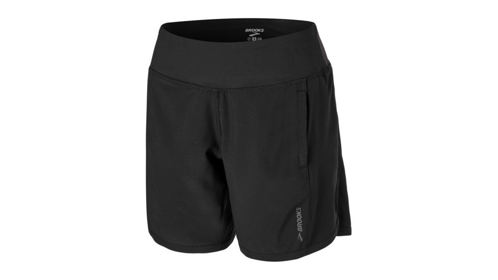 Brooks Chaser 7 Inch Women's Running Short, Black, Small, 221256-Black-S
