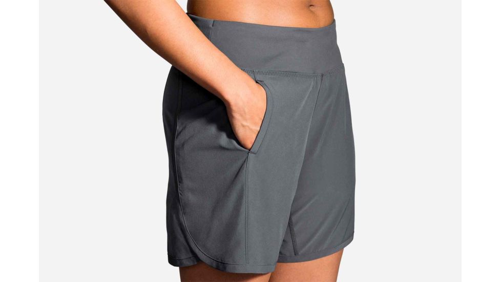 Brooks Chaser 7 Inch Womens Running Short, Asphalt, Extra Small, 221256-Asphalt-XS