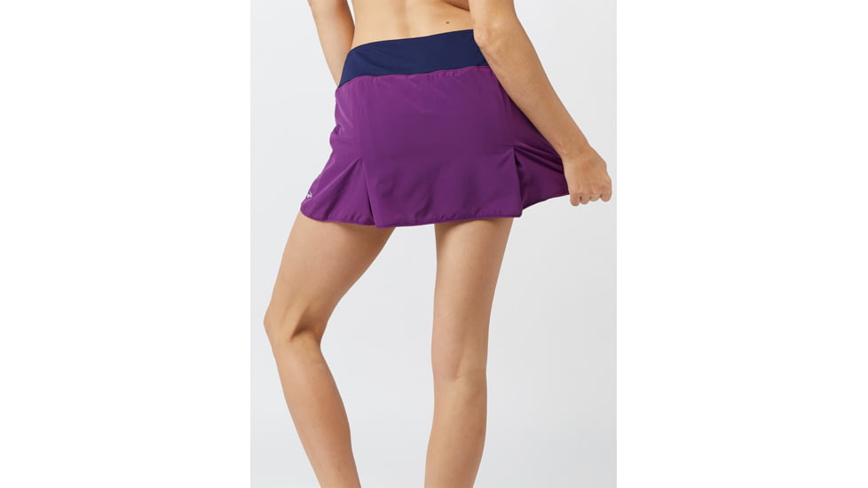 Brooks Chaser Skort - Womens, Violet/Navy, Large, 221336517.035
