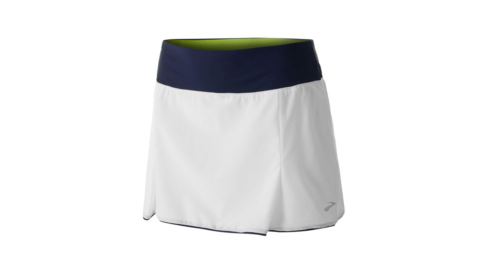 Brooks Chaser Skort - Womens, White/Navy, Small, 221336114.025