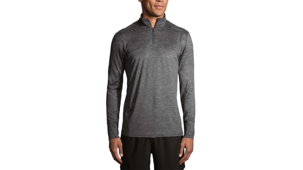 Brooks Dash 1/2 Zip 2.0 - Mens, Grey, M, 211471093.030