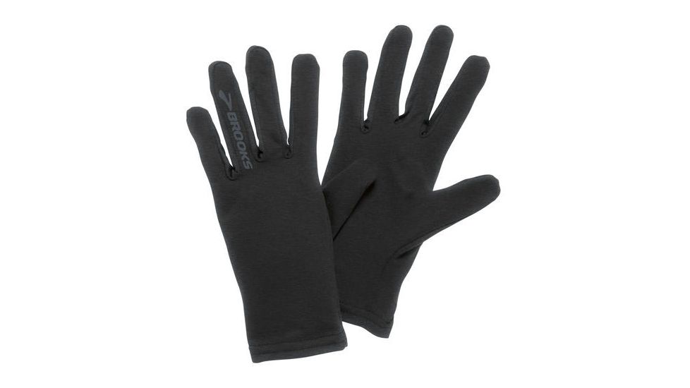 Brooks Dash Running Glove, Heather Black, Large/Extra Large, 280313038.037