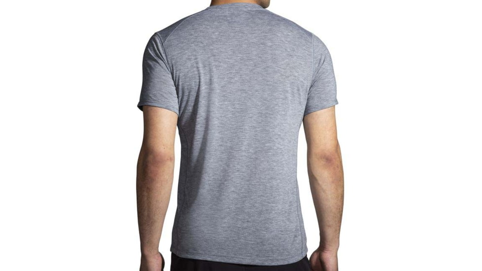 Brooks Distance Short Sleeve 2.0 - Mens, Heather Ash, S, 211453087.025
