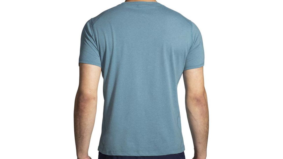 Brooks Distance Short Sleeve 2.0 - Mens, Htr Slate Blue, S, 211453409.025