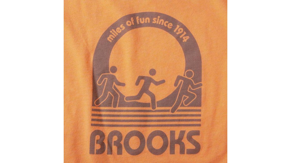 Brooks Distance Short Sleeve 2.0 - Mens, Live Wire/Miles of Fun, XS, 211453834.020