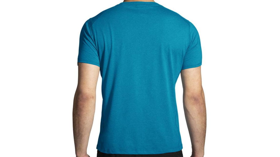 Brooks Distance Short Sleeve 2.0 - Mens, Pacific/BR Trail Run, S, 211453498.025