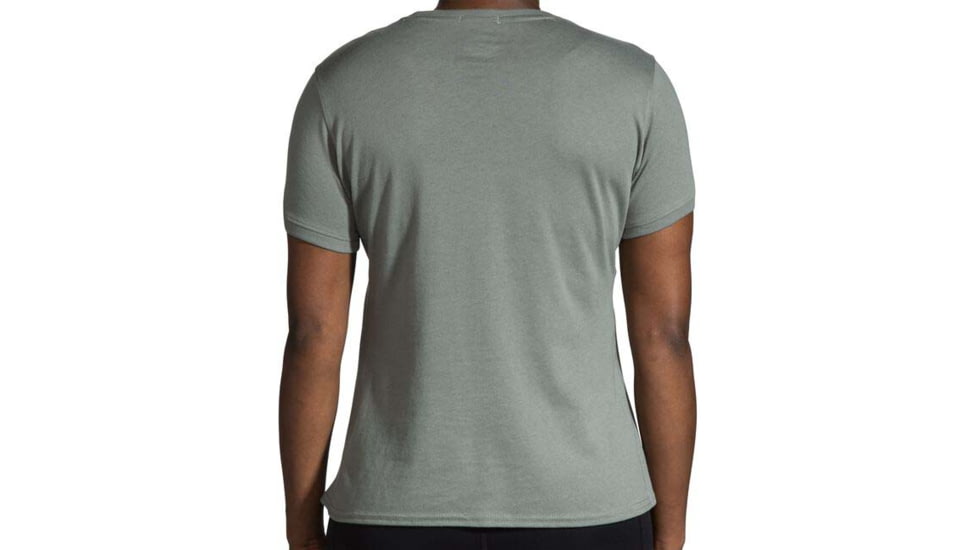 Brooks Distance Short Sleeve 2.0 - Womens, Dark Pebble, XL, 221614356.040