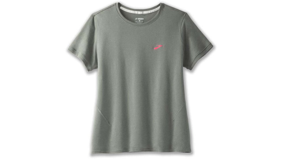 Brooks Distance Short Sleeve 2.0 - Womens, Dark Pebble, XL, 221614356.040