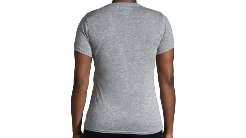 Brooks Distance Short Sleeve 2.0 - Womens, Htr Ash/Brooks Multi, XXL, 221614029.045