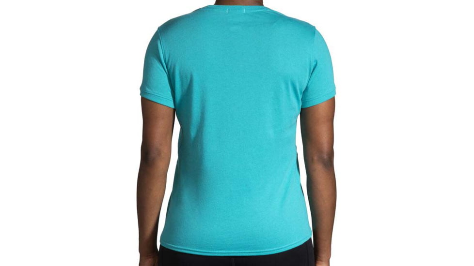 Brooks Distance Short Sleeve 2.0 - Womens, Nile Green, L, 221614336.035