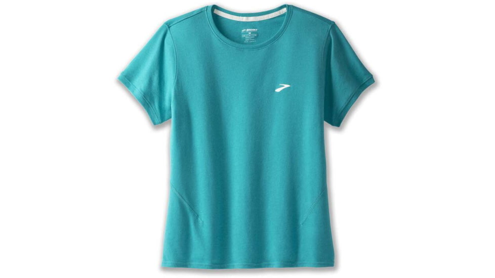 Brooks Distance Short Sleeve 2.0 - Womens, Nile Green, L, 221614336.035