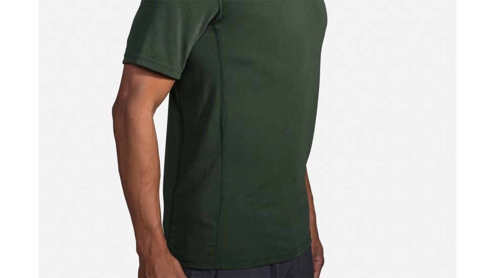 Brooks Distance Short Sleeve Running Top - Mens, Spruce, Extra Small, 211052395.020