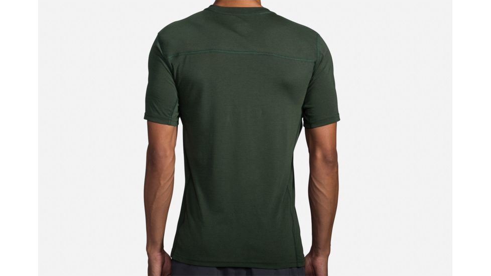 Brooks Distance Short Sleeve Running Top - Mens, Spruce, Extra Small, 211052395.020