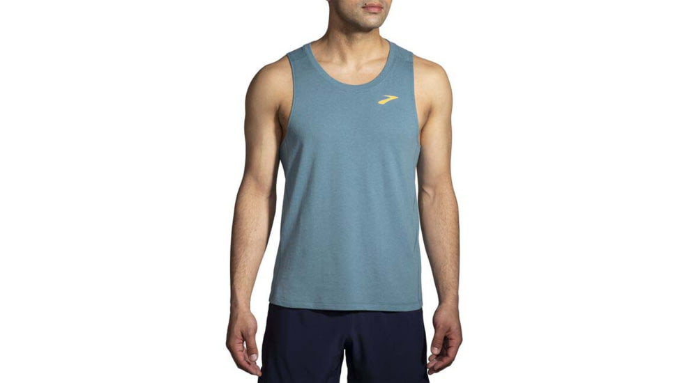 Brooks Distance Tank 2.0 - Mens, Htr Slate Blue, XXL, 211446409.045