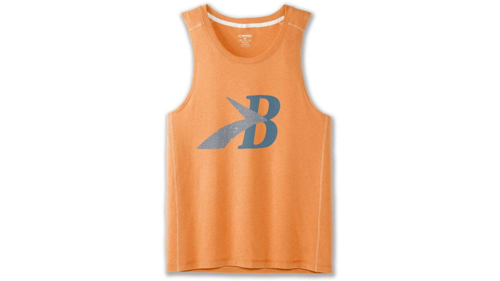 Brooks Distance Tank 2.0 - Mens, Live Wire/Flying B Speckle, S, 211446823.025