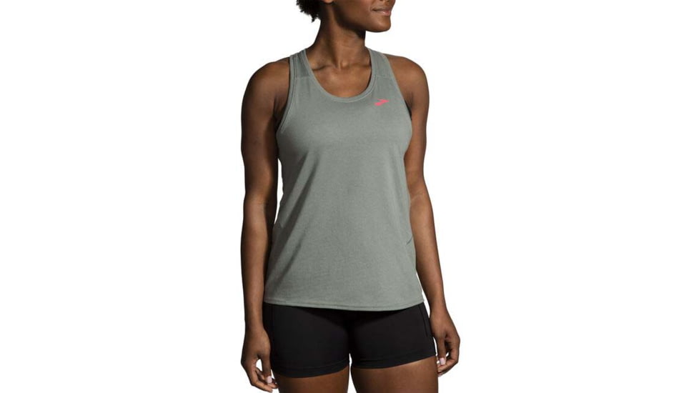 Brooks Distance Tank 2.0 - Womens, Dark Pebble, M, 221606356.030