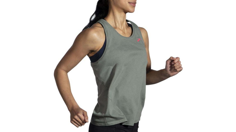 Brooks Distance Tank 2.0 - Womens, Dark Pebble, M, 221606356.030