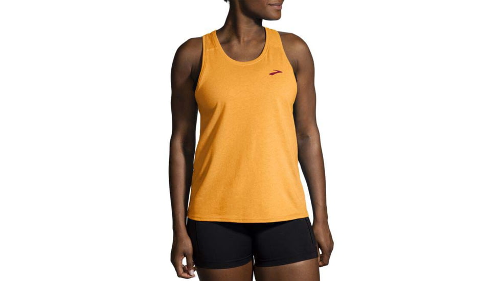 Brooks Distance Tank 2.0 - Womens, Htr Sun Glow, XL, 221606888.040
