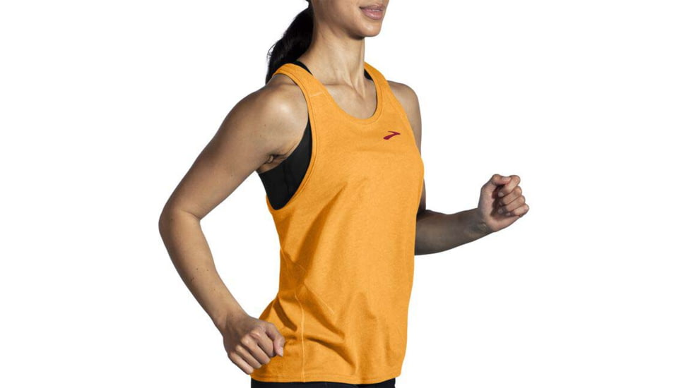 Brooks Distance Tank 2.0 - Womens, Htr Sun Glow, XL, 221606888.040