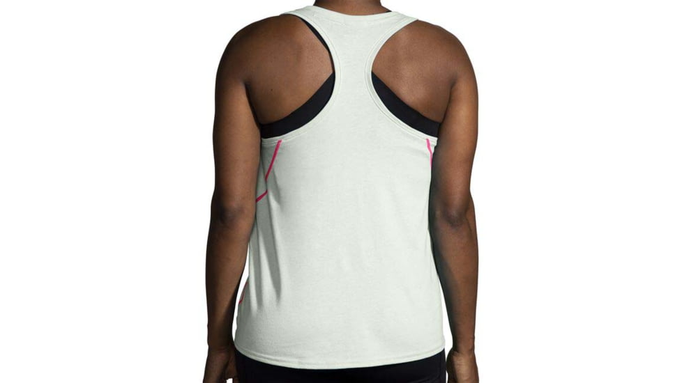 Brooks Distance Tank 2.0 - Womens, Mist/Ochre/Sunrise Scenic, S, 221606325.025