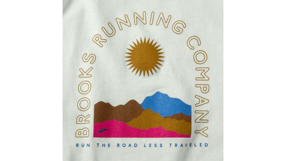 Brooks Distance Tank 2.0 - Womens, Mist/Ochre/Sunrise Scenic, S, 221606325.025