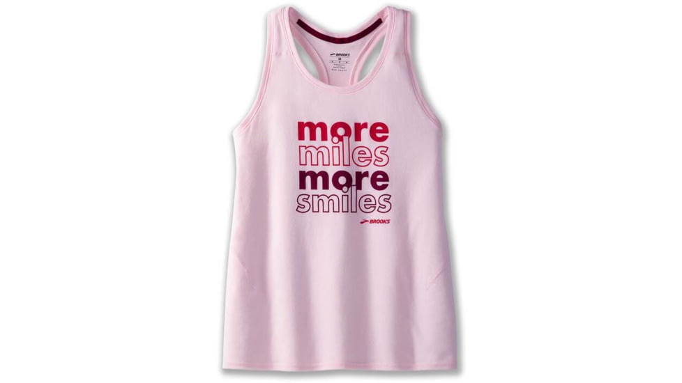 Brooks Distance Tank 2.0 - Womens, Quartz/More Miles, XS, 221606632.020