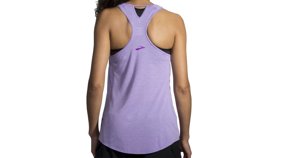 Brooks Distance Tank - Womens, Heather Lilac, Small, 221345551.025