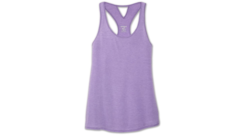 Brooks Distance Tank - Womens, Heather Lilac, Medium, 221345551.030
