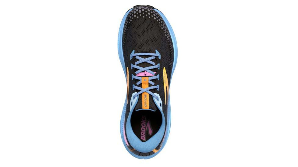 Brooks Divide 3 Running Shoes - Womens, Medium, Black/Blue/Yellow, 9.5, 1203681B096.095