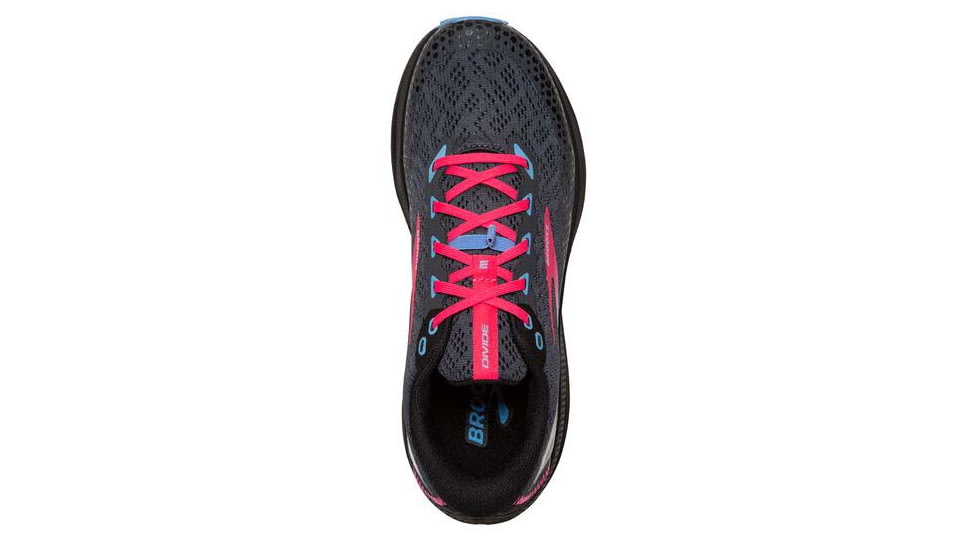 Brooks Divide 3 Running Shoes - Womens, Medium, Ebony/Black/Diva Pink, 8.0, 1203681B057.080