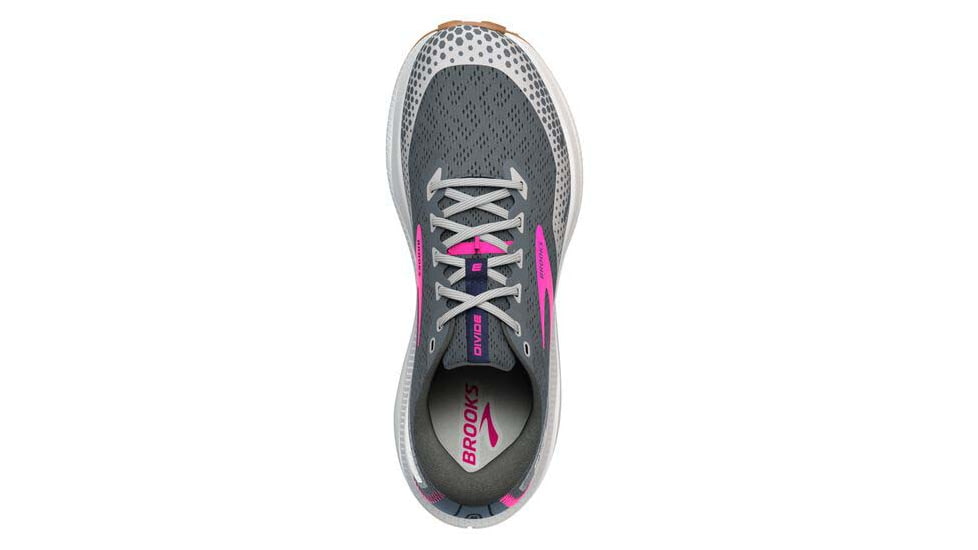 Brooks Divide 3 Running Shoes - Womens, Medium, Ebony/Grey/Pink, 7.5, 1203681B009.075