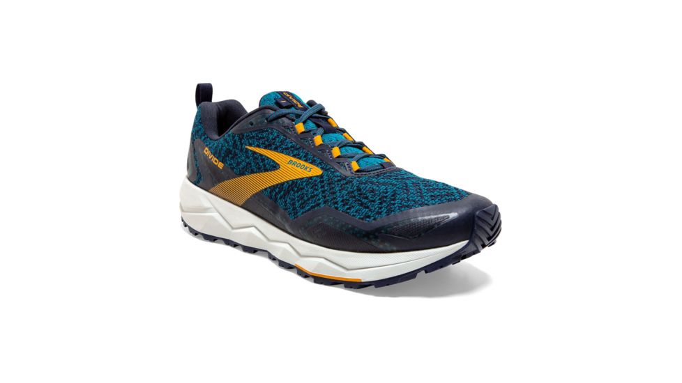 Brooks Divide Trailrunning Shoe - Mens, Lagoon/Navy/Golden Rod, 8D, 1103331D435.080