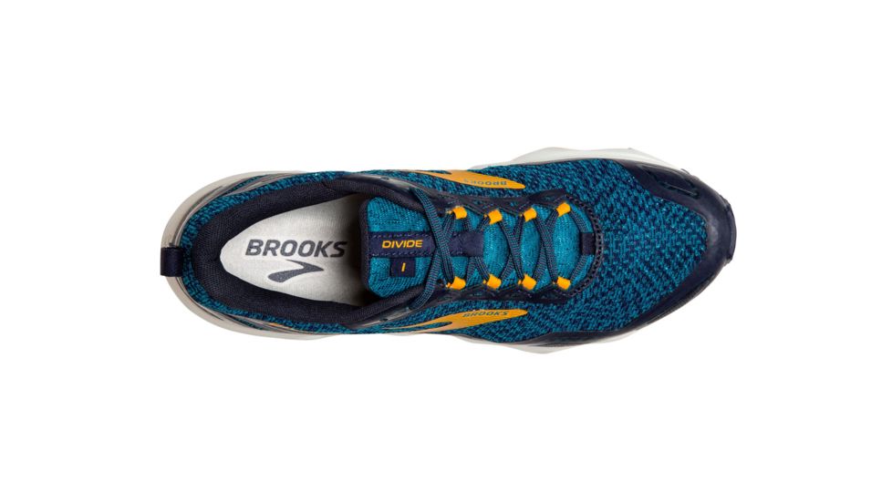 Brooks Divide Trailrunning Shoe - Mens, Lagoon/Navy/Golden Rod, 8D, 1103331D435.080