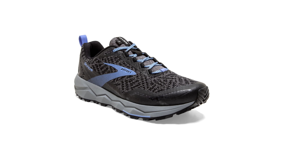 Brooks Divide Trailrunning Shoes - Womens, Grey/Black/Cornflower Blue, 7B, 1203211B080.070