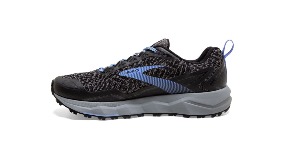 Brooks Divide Trailrunning Shoes - Womens, Grey/Black/Cornflower Blue, 7B, 1203211B080.070