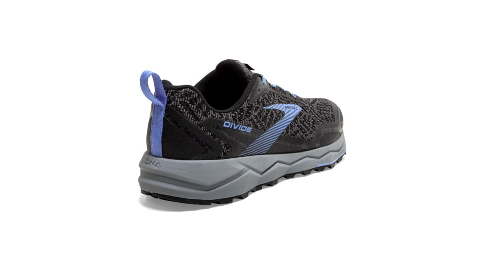 Brooks Divide Trailrunning Shoes - Womens, Grey/Black/Cornflower Blue, 7B, 1203211B080.070