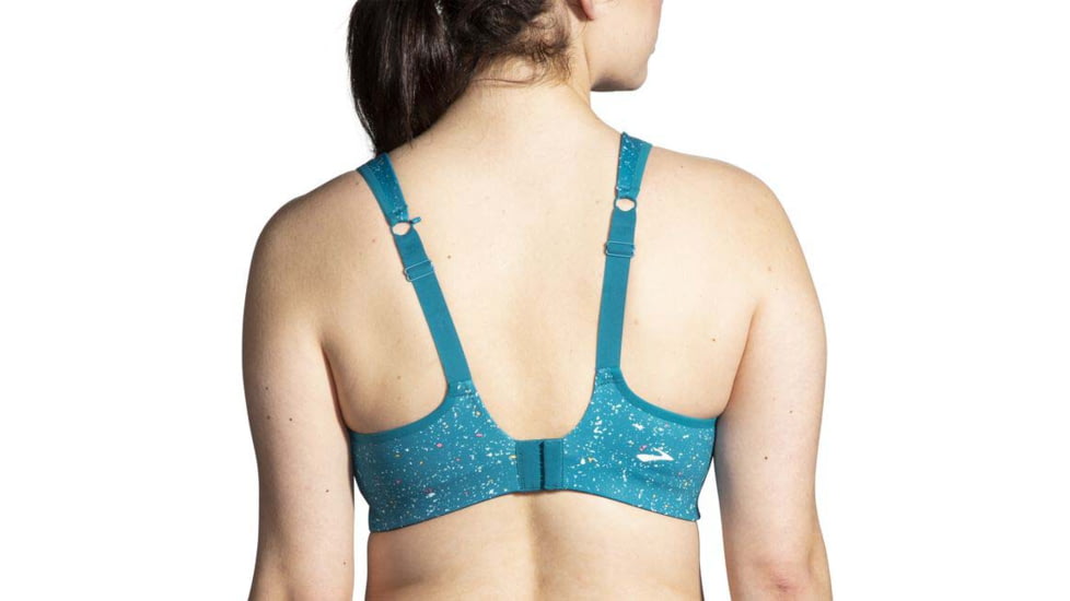 Brooks Drive Convertible Run Bra - Womens, Lagoon Speckle Print, 32DD, 350081464.0322D