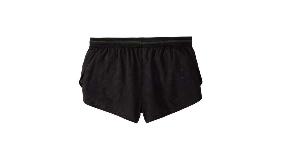 Brooks Elite 2in Split Short - Womens, Black/Nightlife, L, 221536070.035