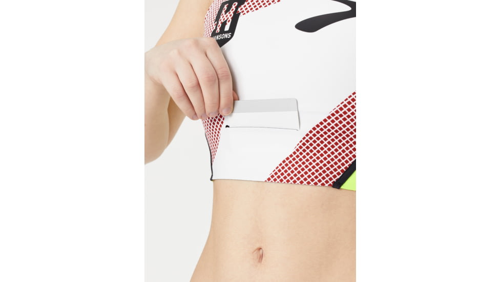 Brooks Elite Crop - Womens, Hansons Gradient Print, L, 221538624.035