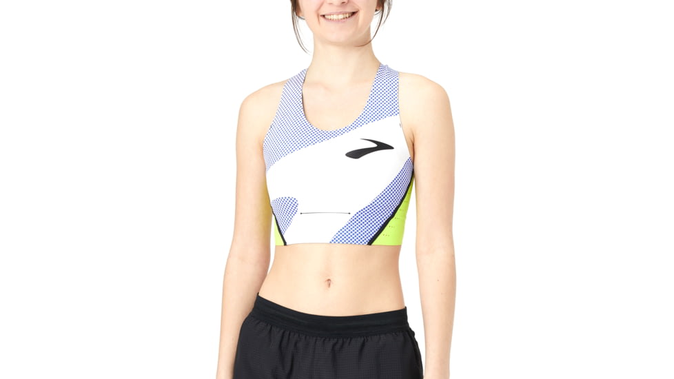 Brooks Elite Crop - Womens, Mavericks Gradient Print, M, 221538471.030