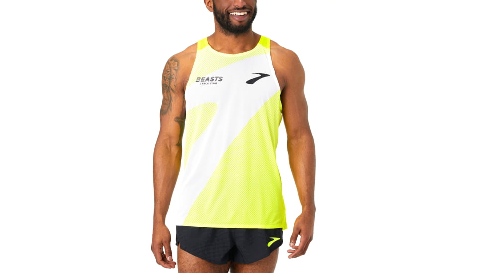 Brooks Elite Singlet - Mens, Beasts Gradient Print, S, 211392780.025