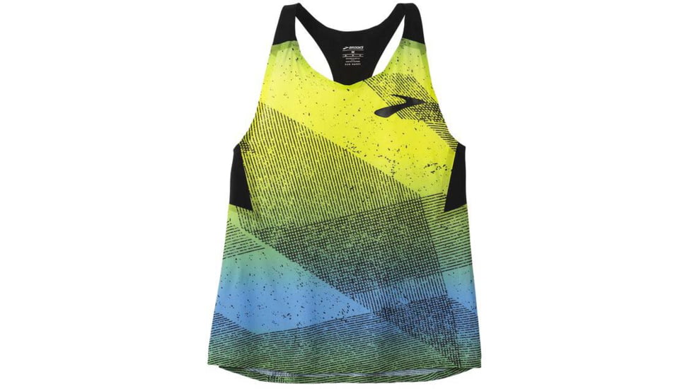Brooks Elite Singlet - Womens, Mavericks Gradient Print, L, 221539471.035