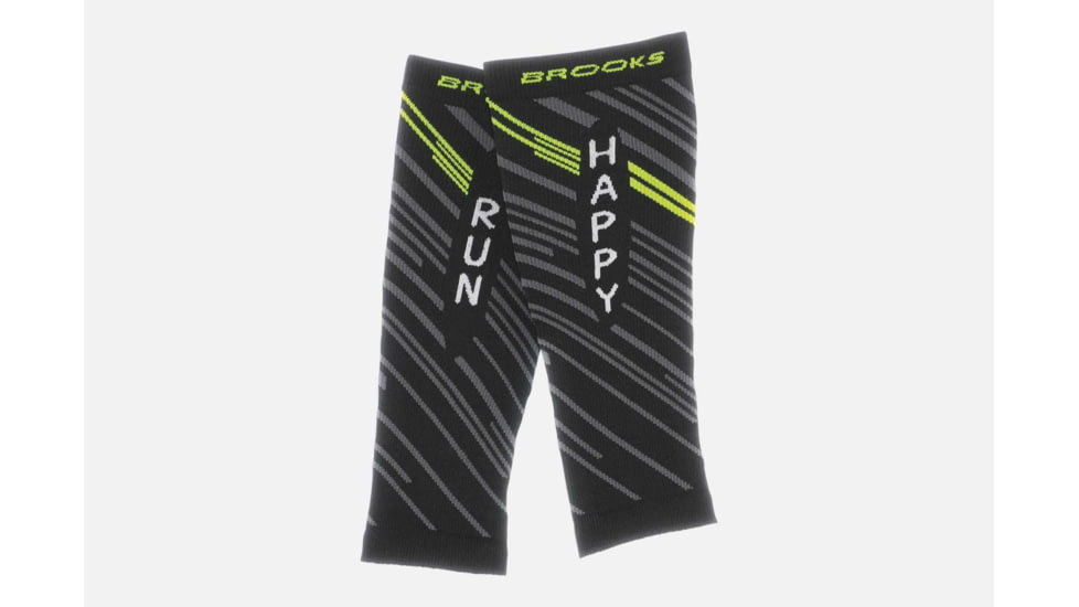 Brooks Fanatic Calf Sleeve, Black/Nightlife, Black/Nightlife, Large 741545-Black/Nightlife-L